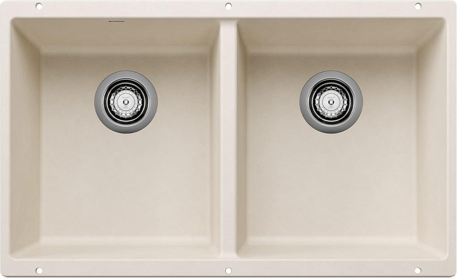 Precis SILGRANIT 29" L X 18.13'' W Double Bowl Undermount Kitchen Sink