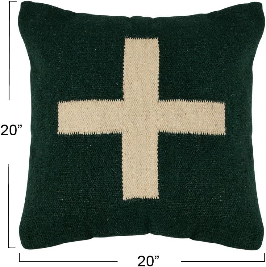 Organic Polyester Throw Square Pillow Cover & Insert