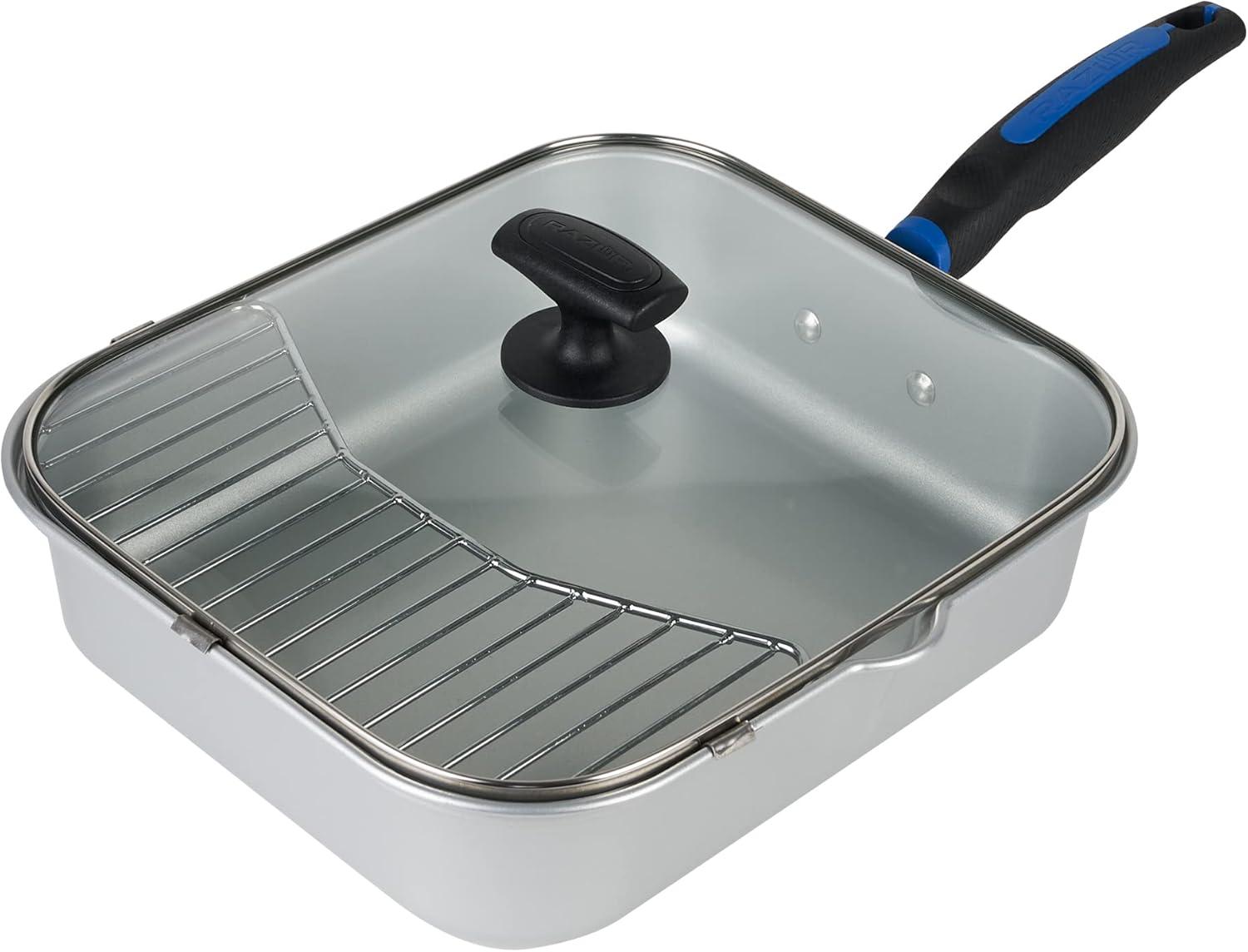 Razor Carbon Steel Non-Stick 10'' Specialty Pan with Lid