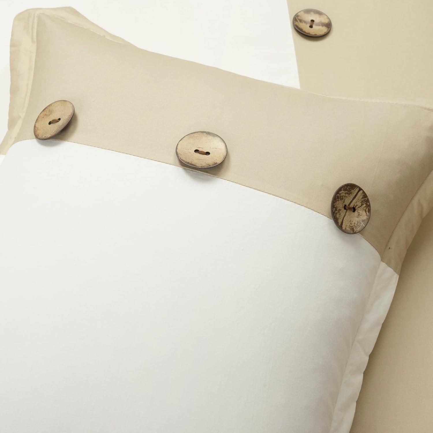 Lush Décor 5pc Linen Button Comforter Set