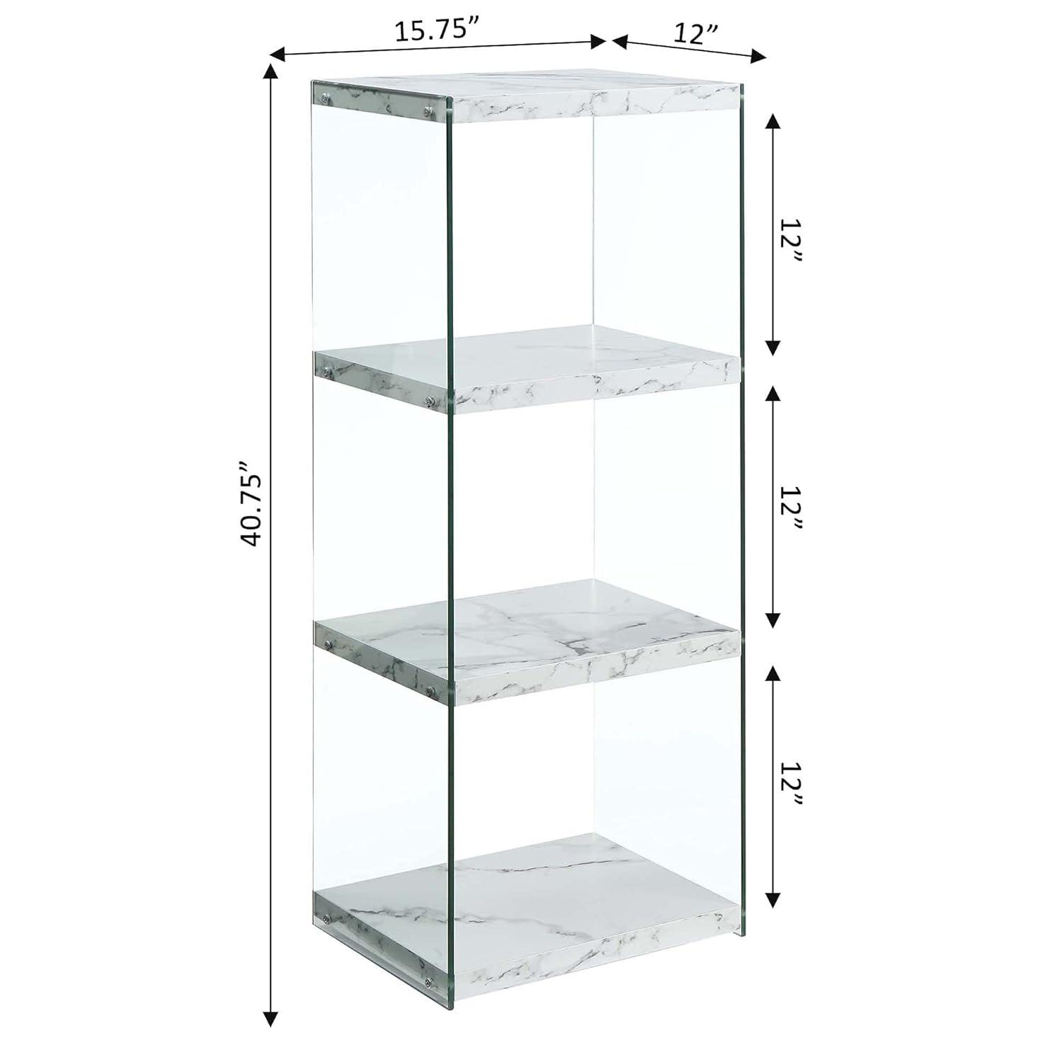 Convenience Concepts Soho 4 Tier Tower Bookcase
