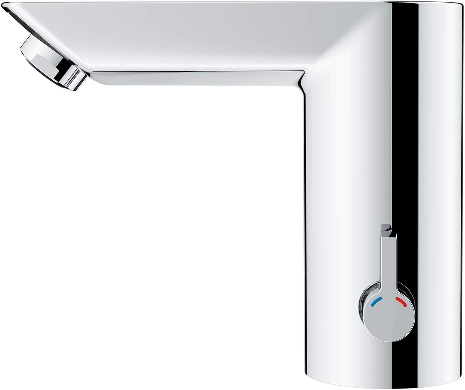 Grohe 36466000 Baucosmopolitan E Touchless Electronic Faucet with Temperature Control Lever, Battery-Powered