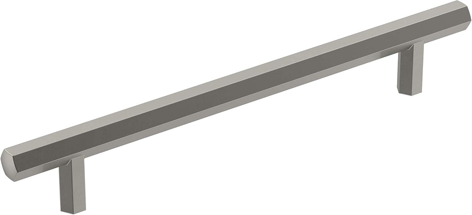 Amerock Caliber 6-5/16 inch (160mm) Center-to-Center Satin Nickel Cabinet Pull