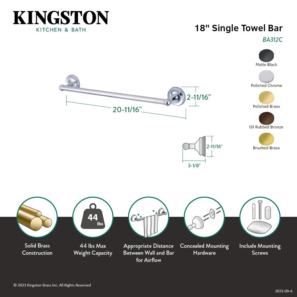Kingston Brass Classic 18" Towel Bar