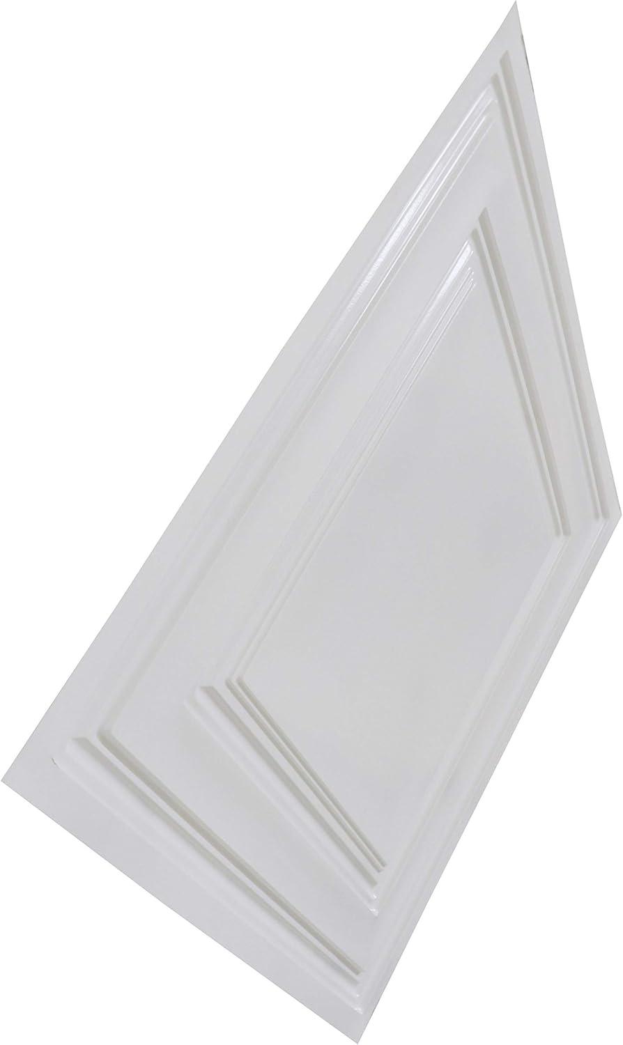 232-Economy 2 ft. x 2 ft. PVC Lay-in Ceiling Tile in Plain White (40 Sq.ft / Pack) - 10 Pieces