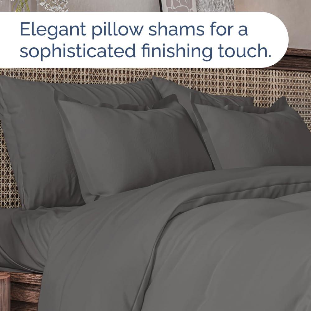Sweet Home Collection All Season Bed-in-A-Bag 5pc/7pc Solid Color Comforter & Sheet Set Ultra Soft Bedding by Sweet Home Collection