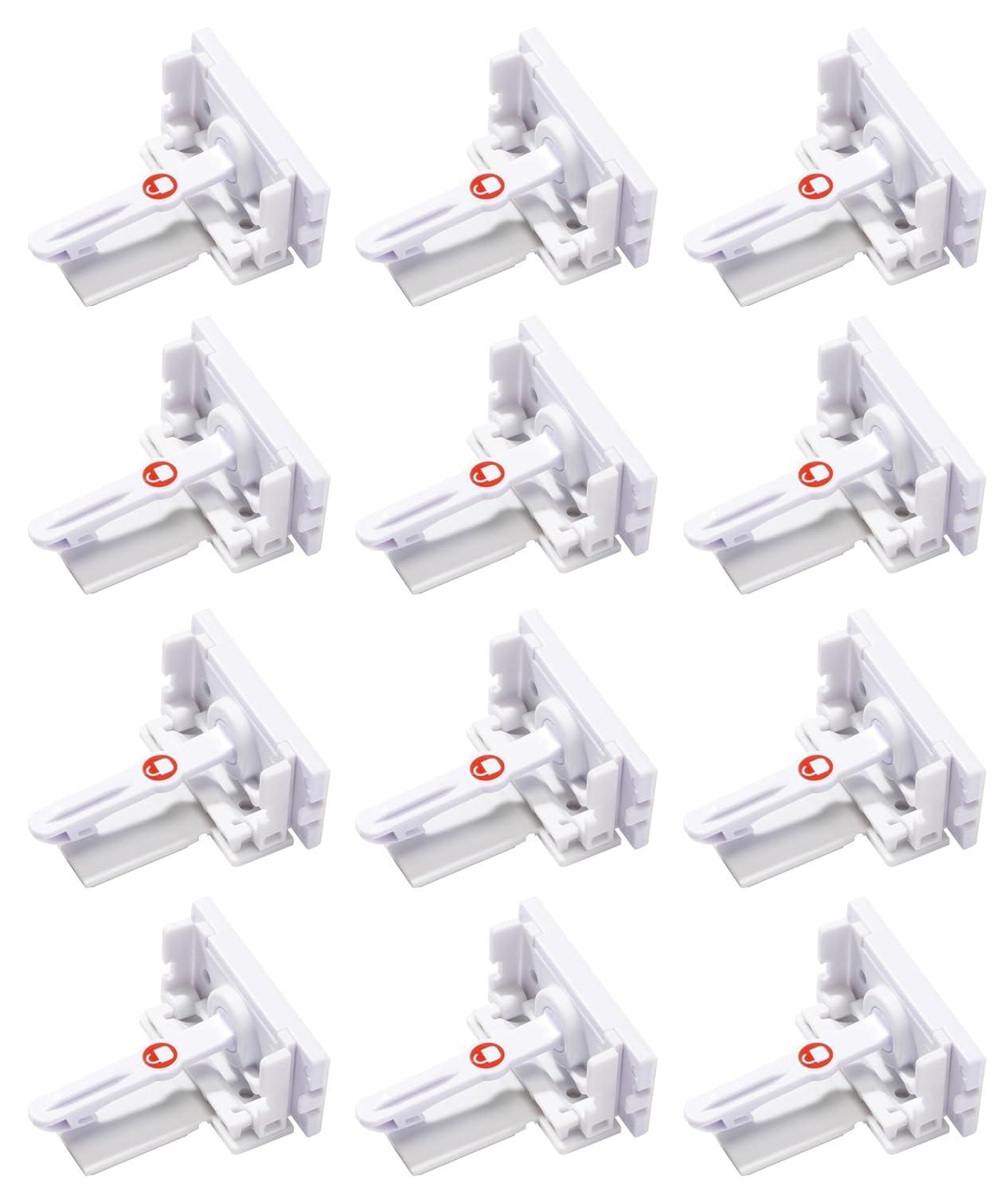 Safety 1st Secure-to-Explore Adhesive Locks - White - 12pk