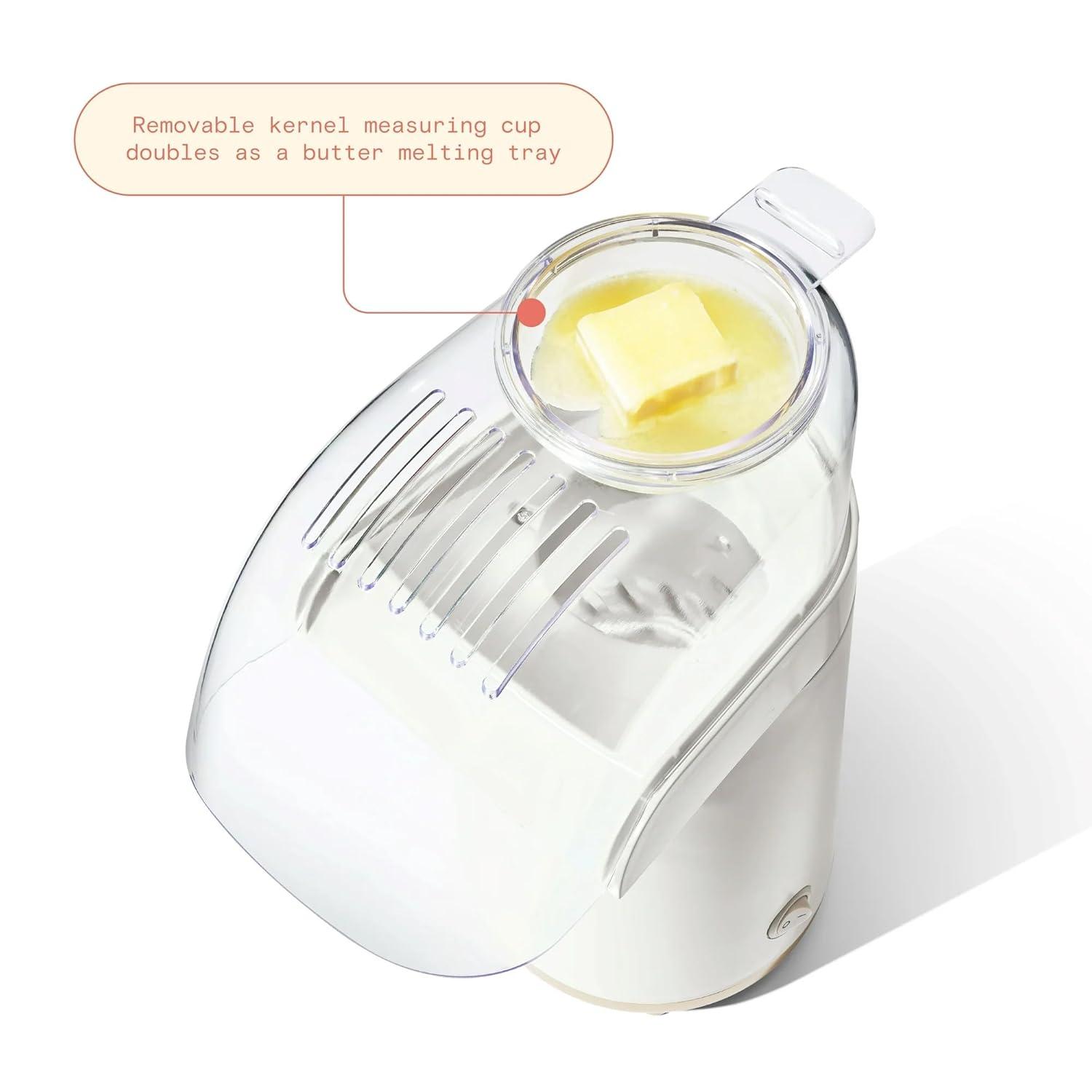 Beautiful 16 Cup Hot Air Electric Popcorn Maker, White Icing by Drew Barrymore