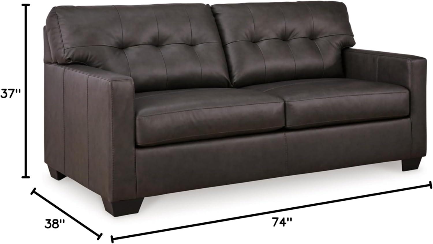 Full Storm Faux Leather Memory Foam Sectional Sofa