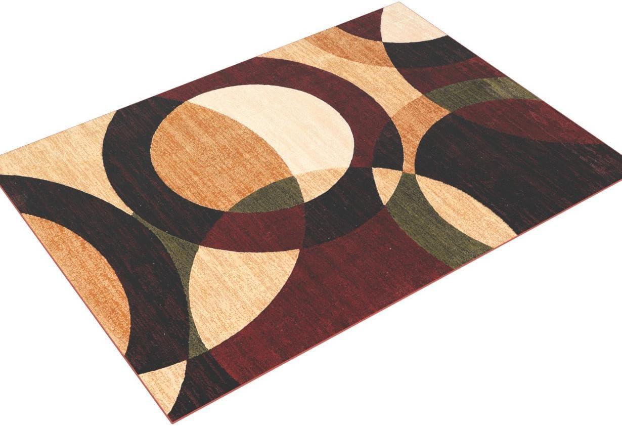 Transitional Dulcet Bingo Multicolor 5' x 7' Geometric Area Rug