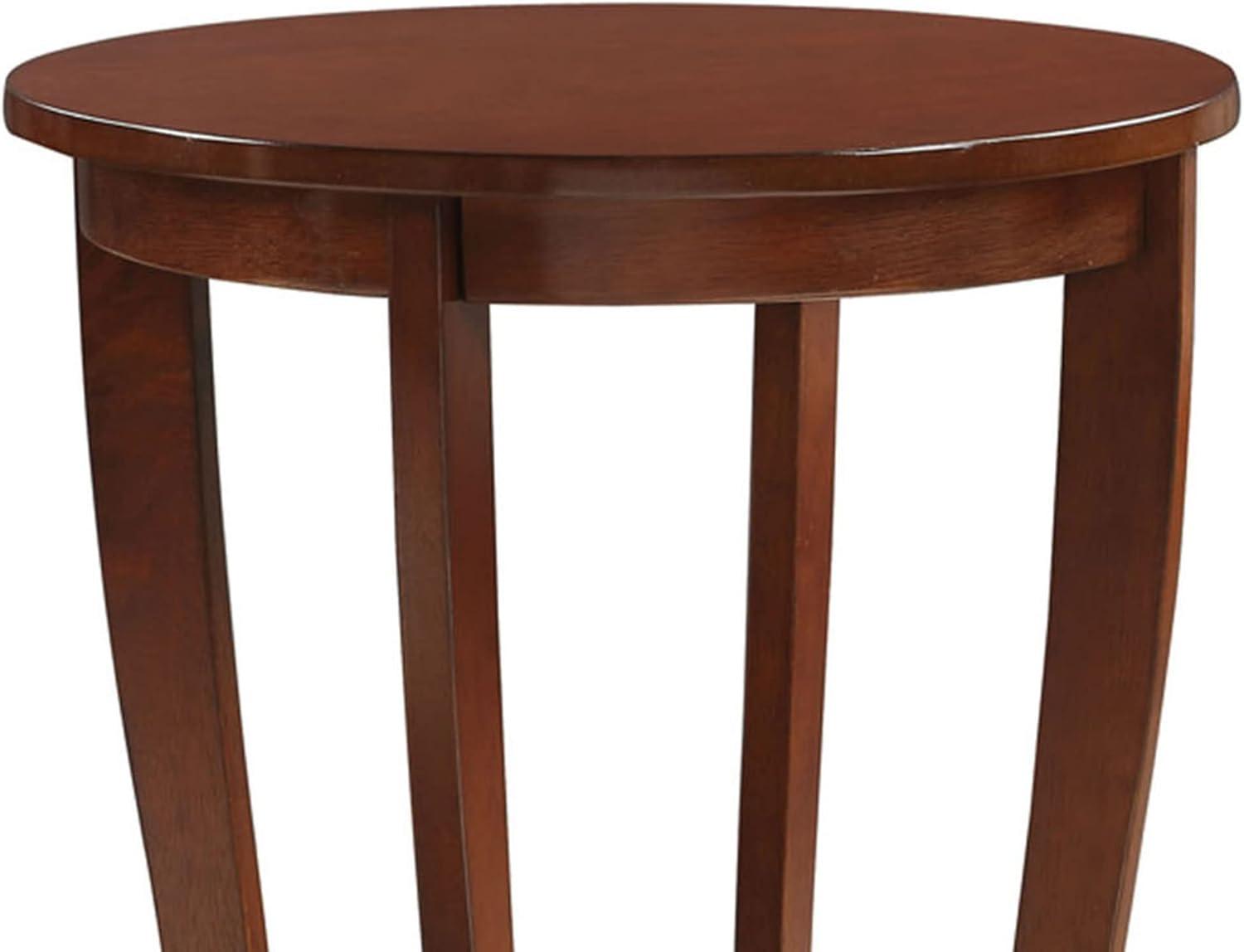 American Heritage Round End Table, Espresso