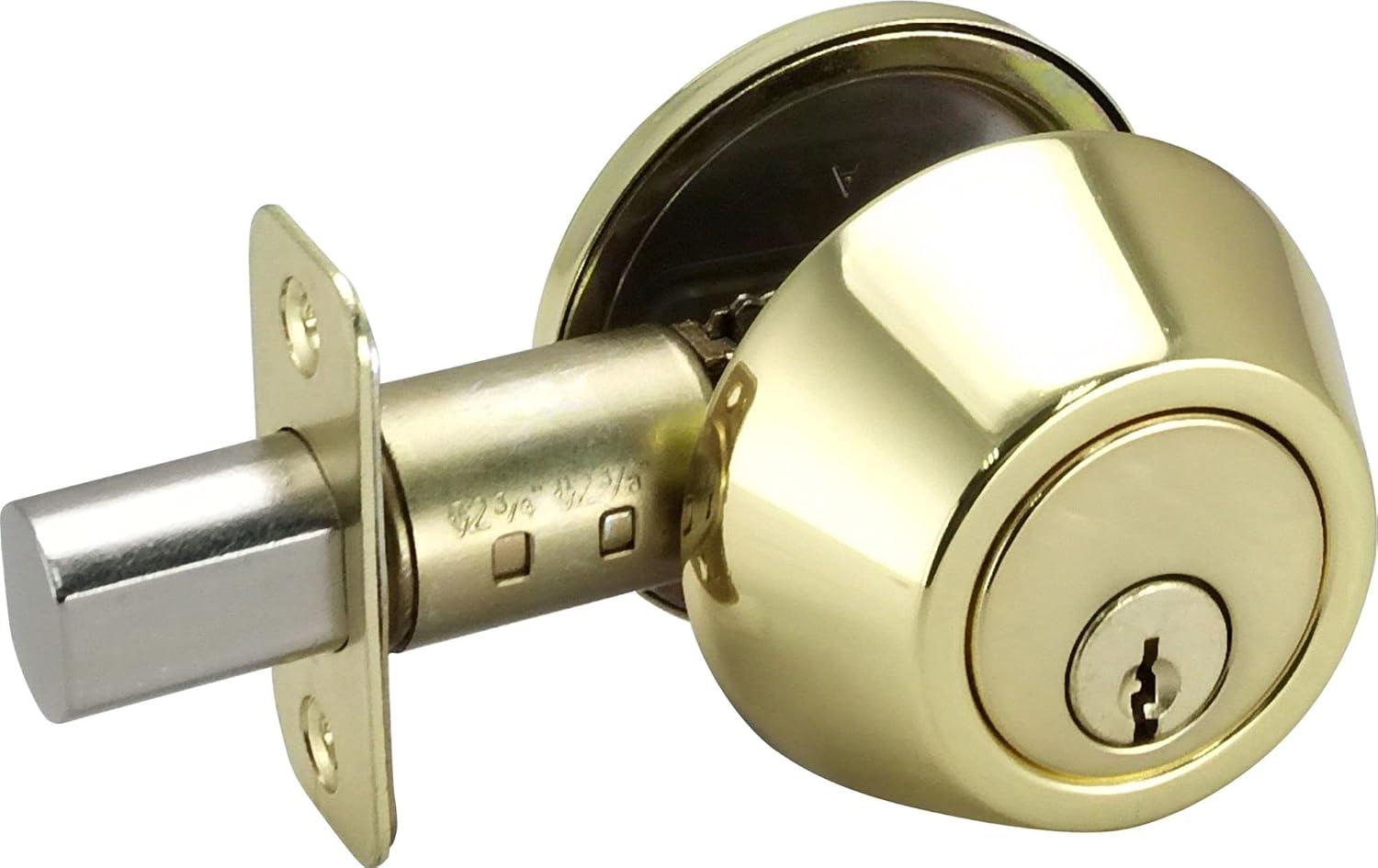 Miseno Mlk2010 Buchanan Tulip Single Cylinder Keyed Entry Door Knob Set - Brass