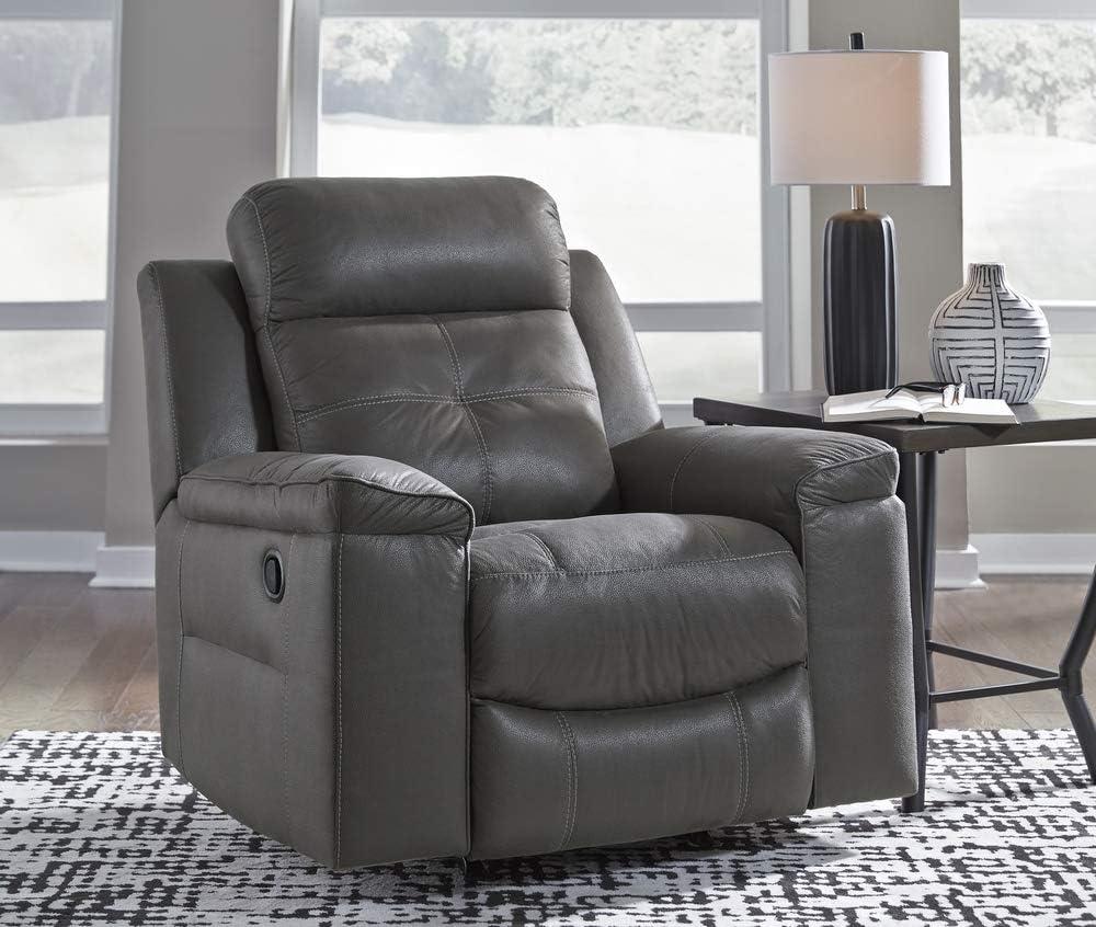 Signature Design by Ashley Jesolo Rocker Recliner in Dark Gray