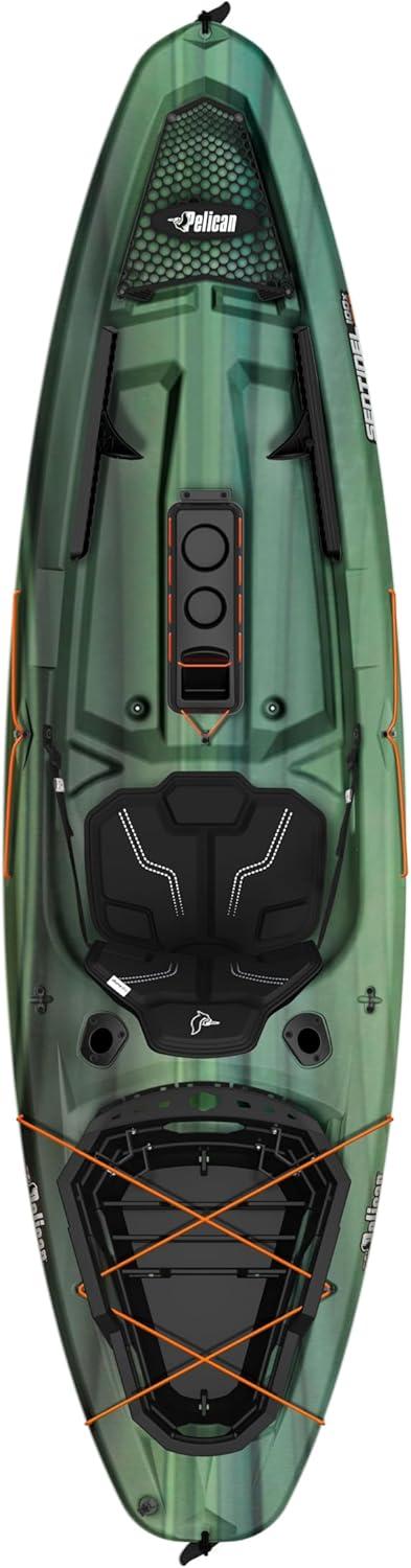 Pelican - Sentinel 100X - Angler Fishing Kayak - 10 ft - Fade Black Green
