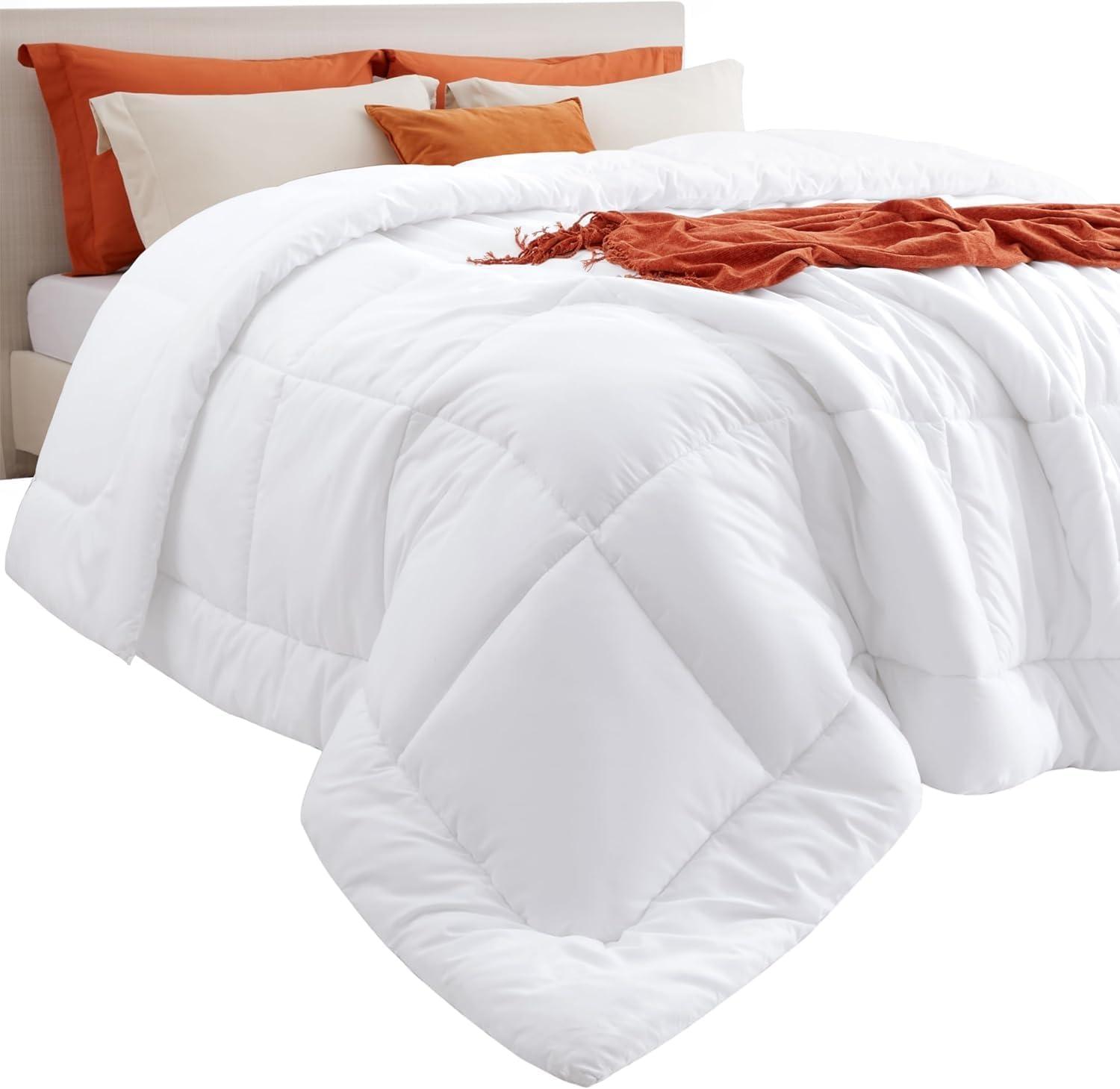 King White Down Alternative Microfiber Comforter Set