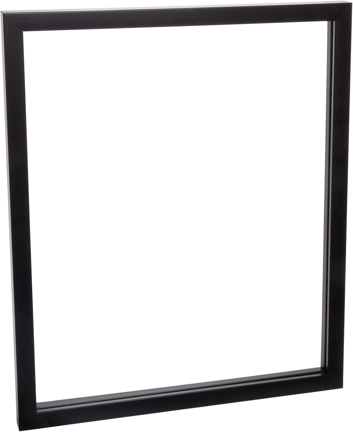 Umbra 11"x14" Floated to 13"x16" Document Picture Frame Black: Modern Polystyrene, Sawtooth Back Mount