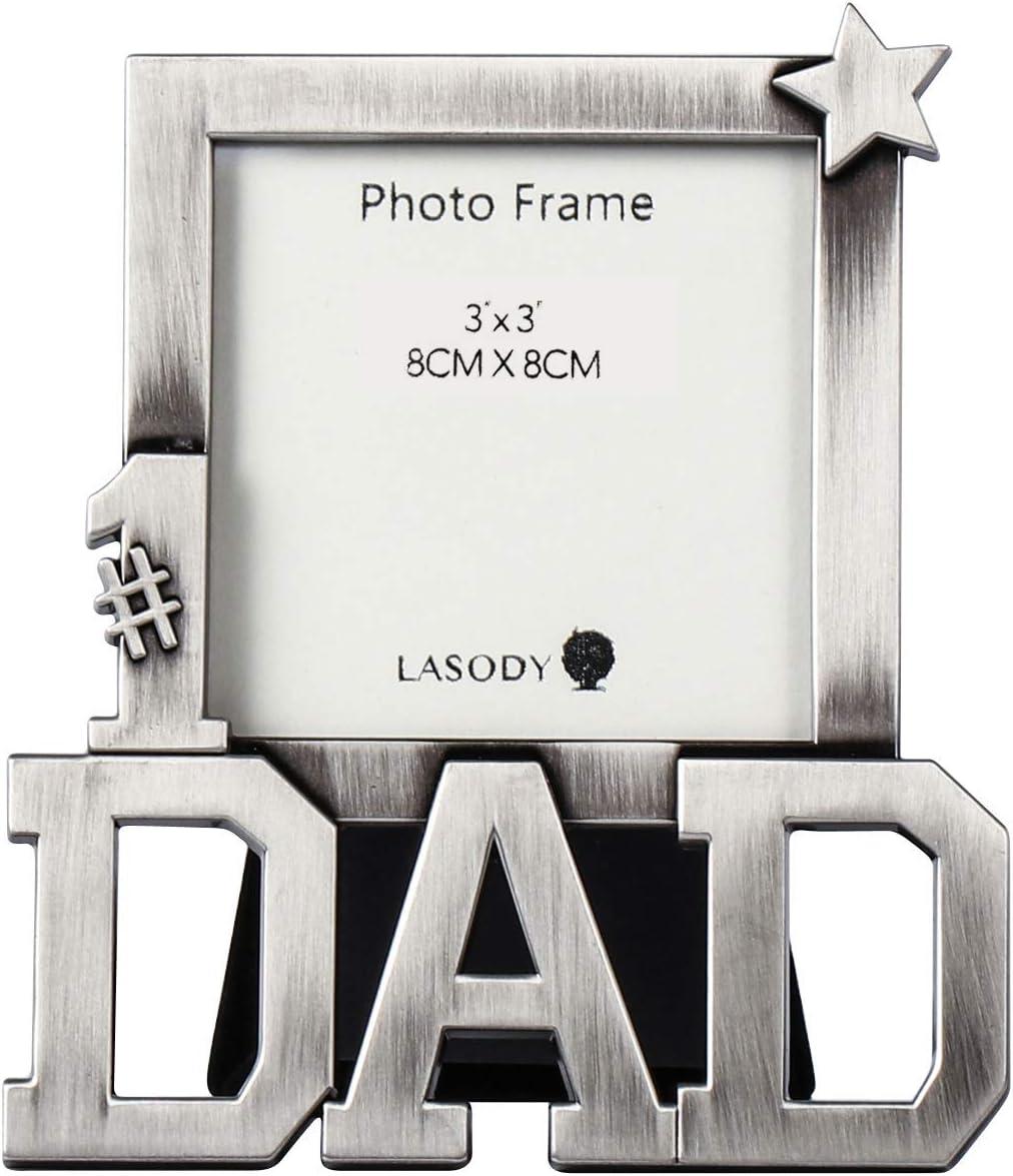 LASODY Dad Picture Frame-Dad gifts,Dad Gifts From Daughter,Dad Birthday Gifts 3x3 inch