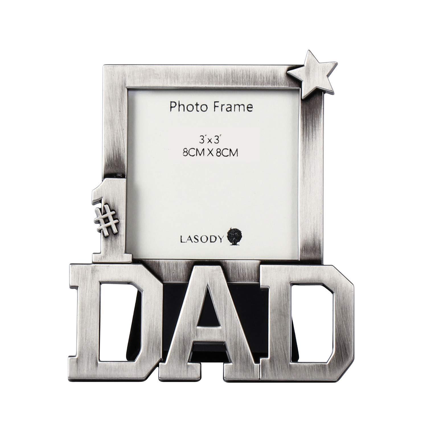LASODY Dad Picture Frame-Dad gifts,Dad Gifts From Daughter,Dad Birthday Gifts 3x3 inch