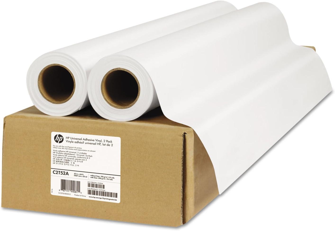 White Matte Adhesive Vinyl Roll Pack, 42 Inches x 66 Feet