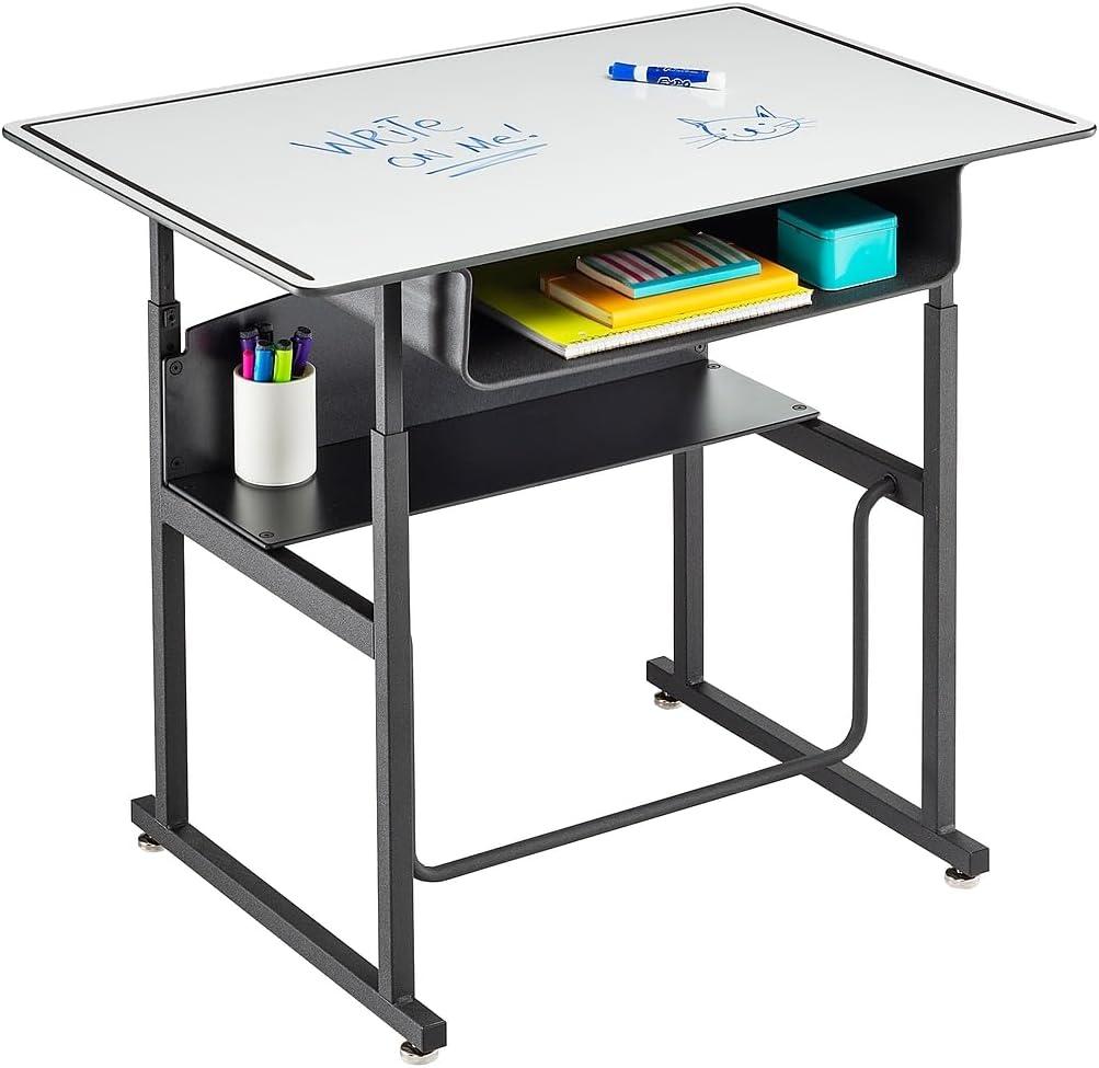 Safco Products Company AlphaBetter® Wood Adjustable Height Open Front Desk