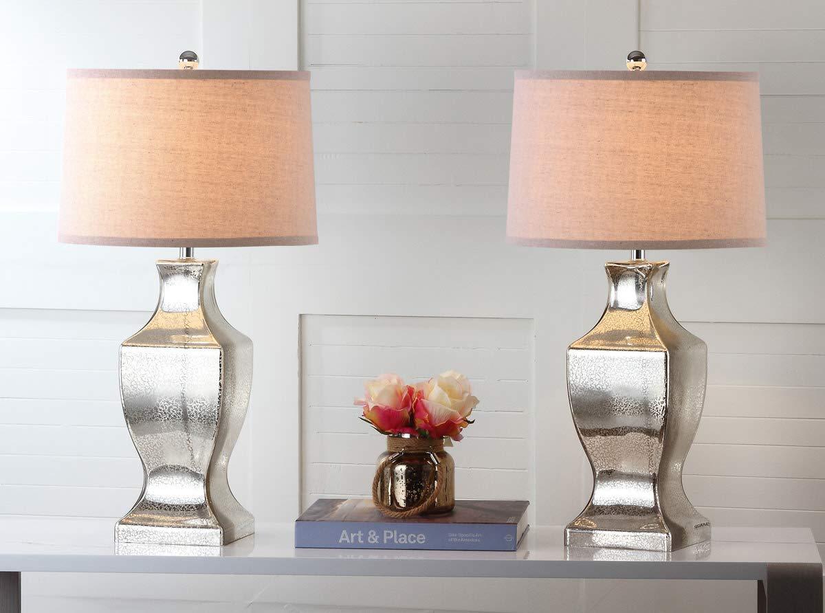 Glass Bottom Lamp (Set of 2) - 29 Inch Height - LIT4156 - Bronze - Safavieh