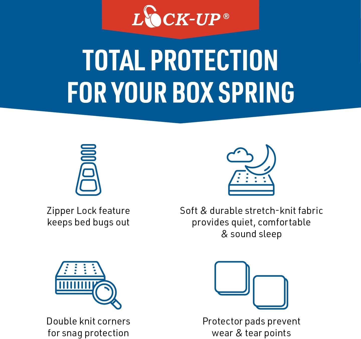 Queen Size White Woven Mattress Protector with Zipper