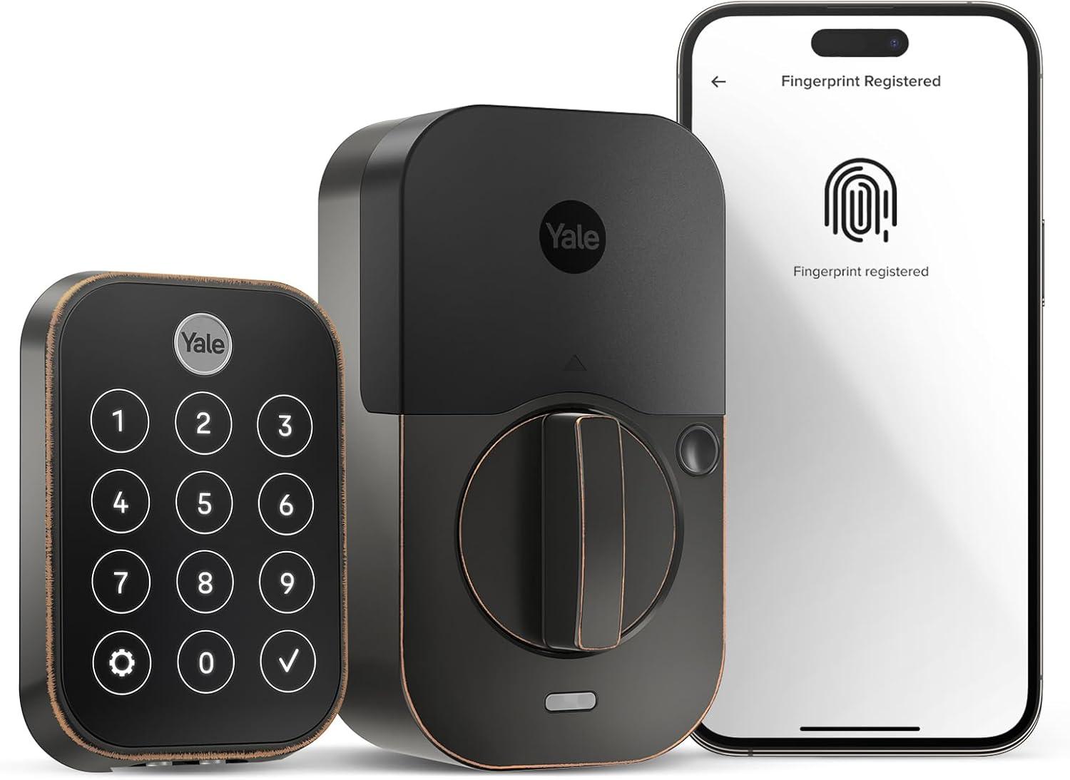 Oil Rubbed Bronze Wi-Fi Smart Door Lock with Keypad