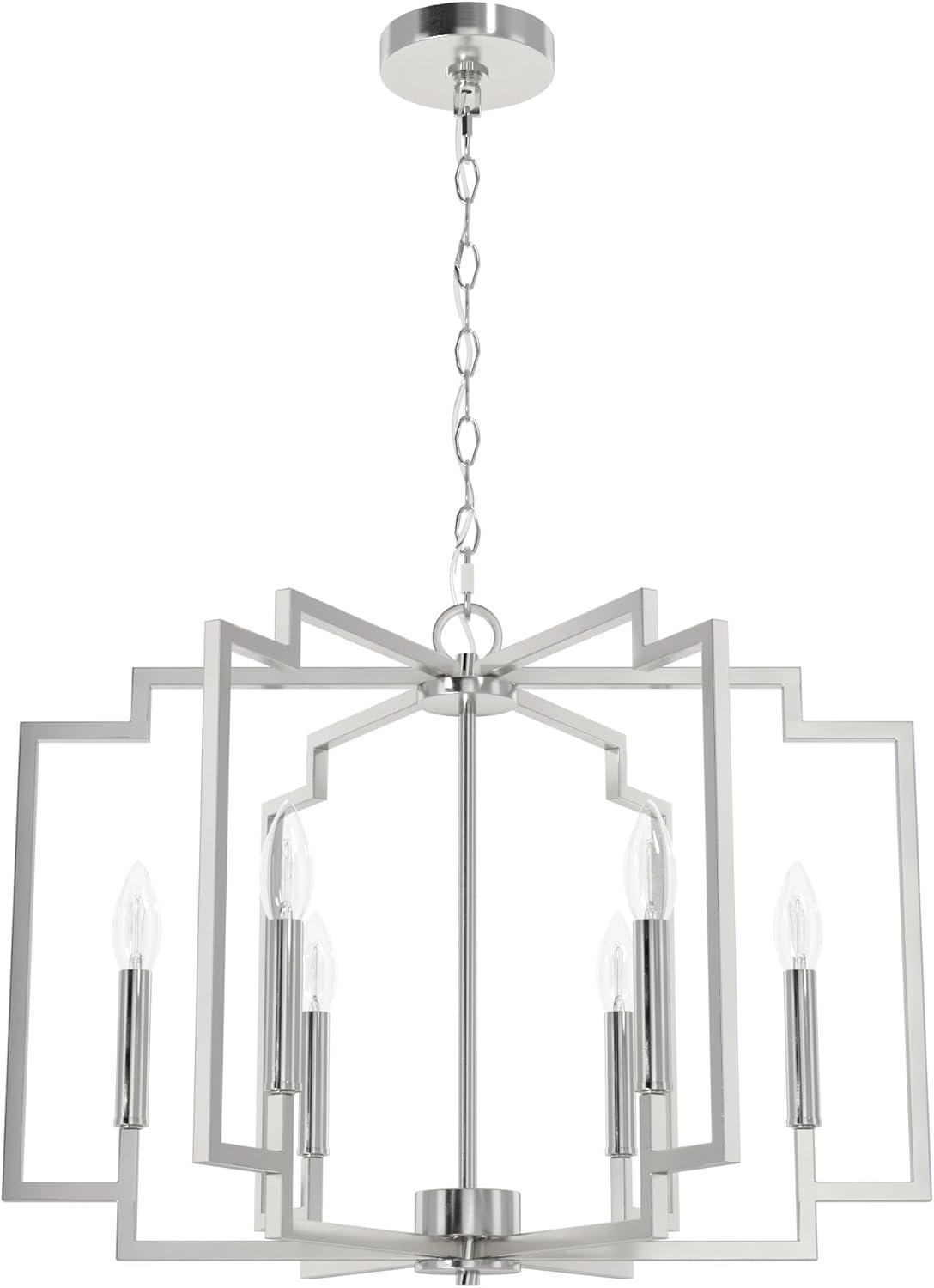 Hunter Fan Hunter 30 Inch Zoanne 6 Light Chandelier Ceiling Light Fixture