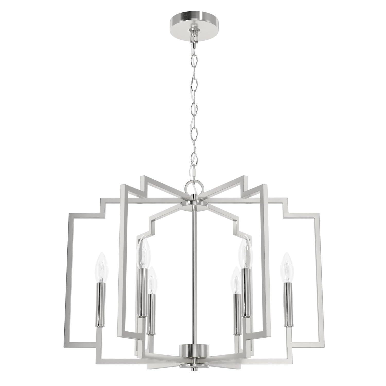 Hunter Fan Hunter 30 Inch Zoanne 6 Light Chandelier Ceiling Light Fixture