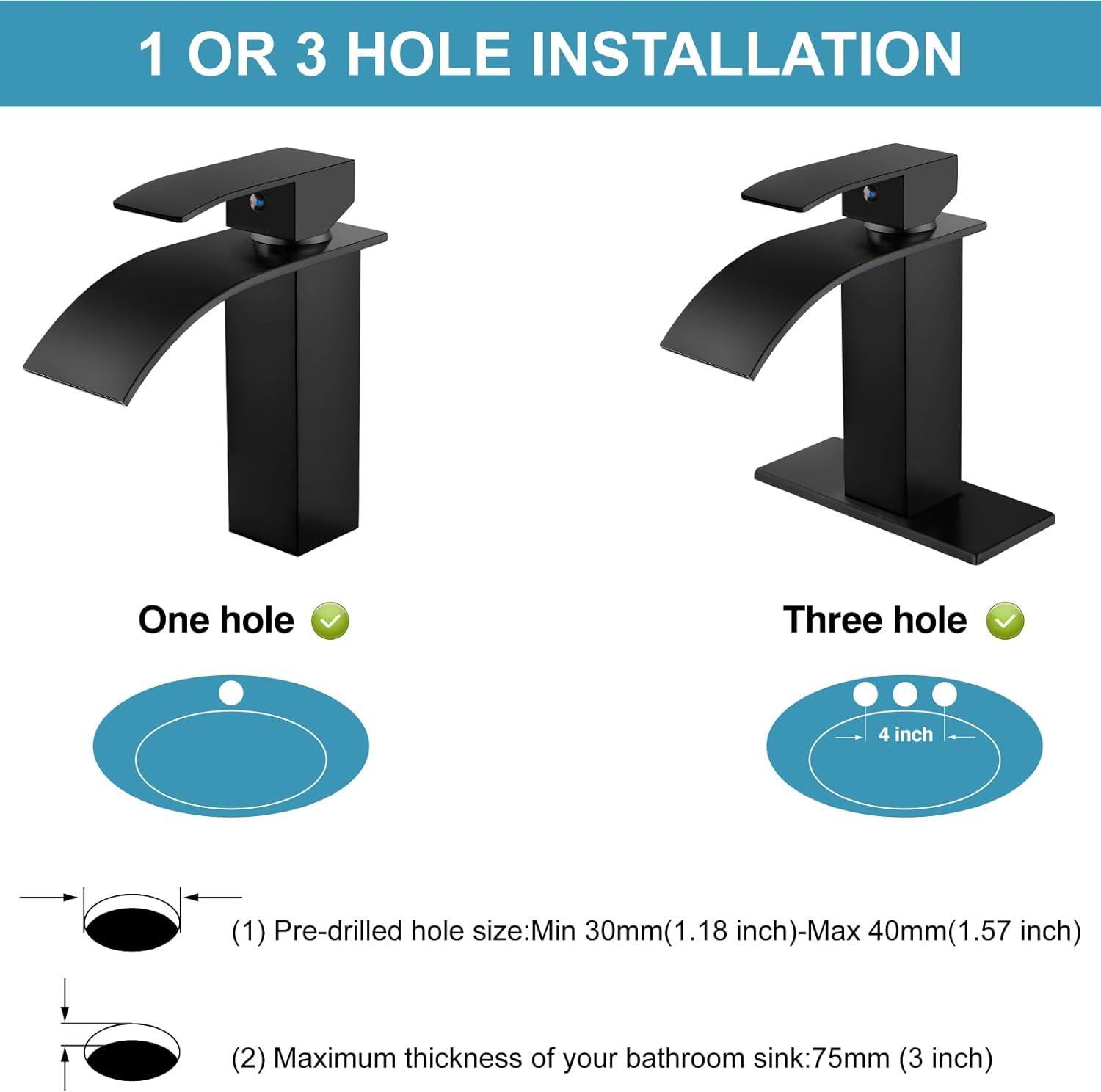 Single-Hole Single-handle Bathroom Faucet