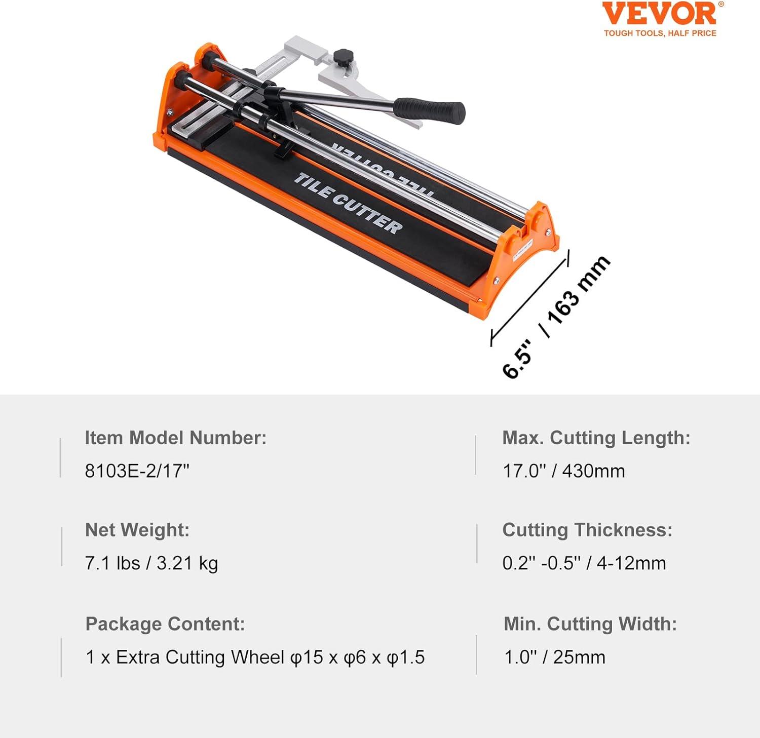 VEVOR Manual Tile Cutter Cutting Machine