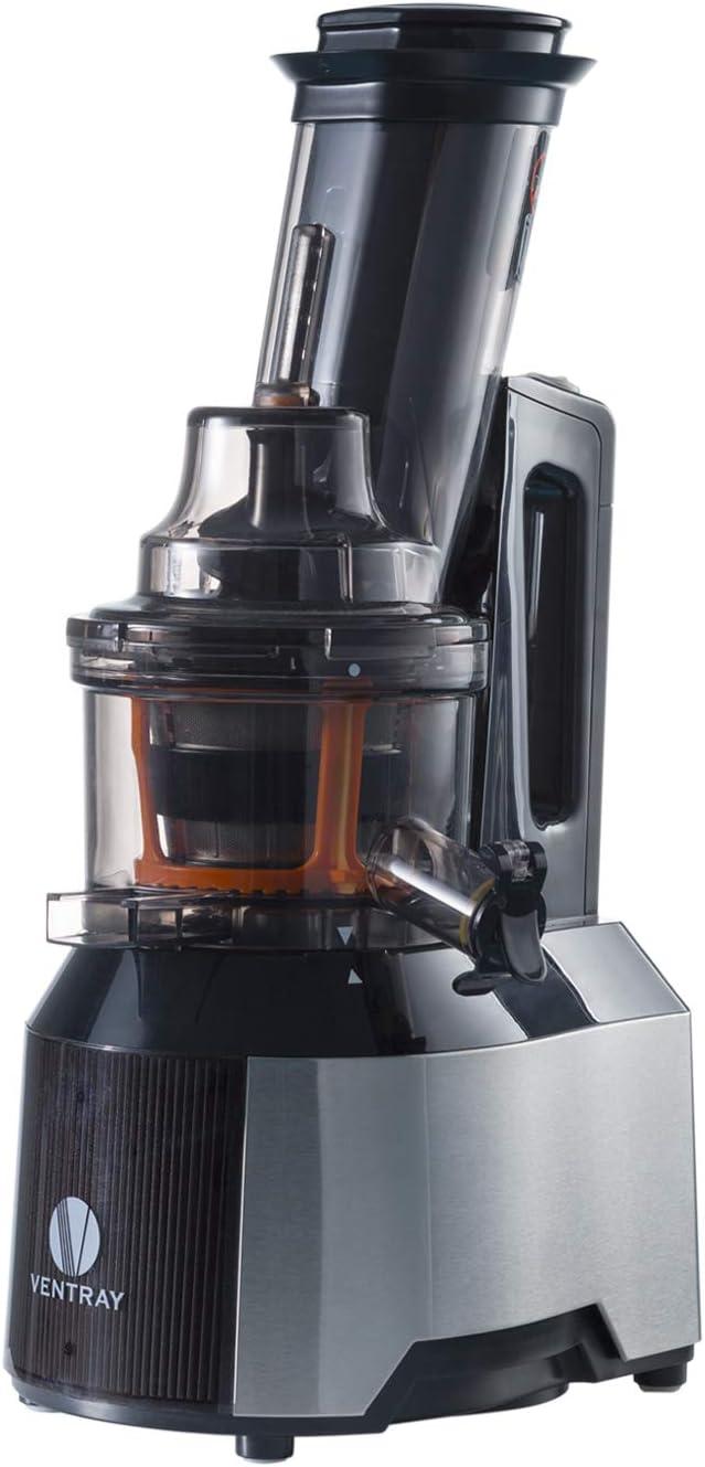 Ventray Cold Press Juicer, 3'' Wide Feed Chute Slow Masticating Juicer Machine for Whole Fruits & Vegetables, 240W Powerful Motor, Easy to Clean, High Juice Yield, BPA Free