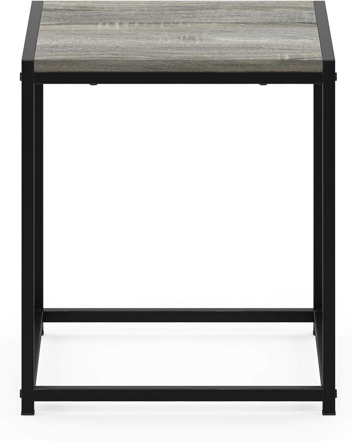 Furinno Camnus Modern Living End Table, French Oak Grey