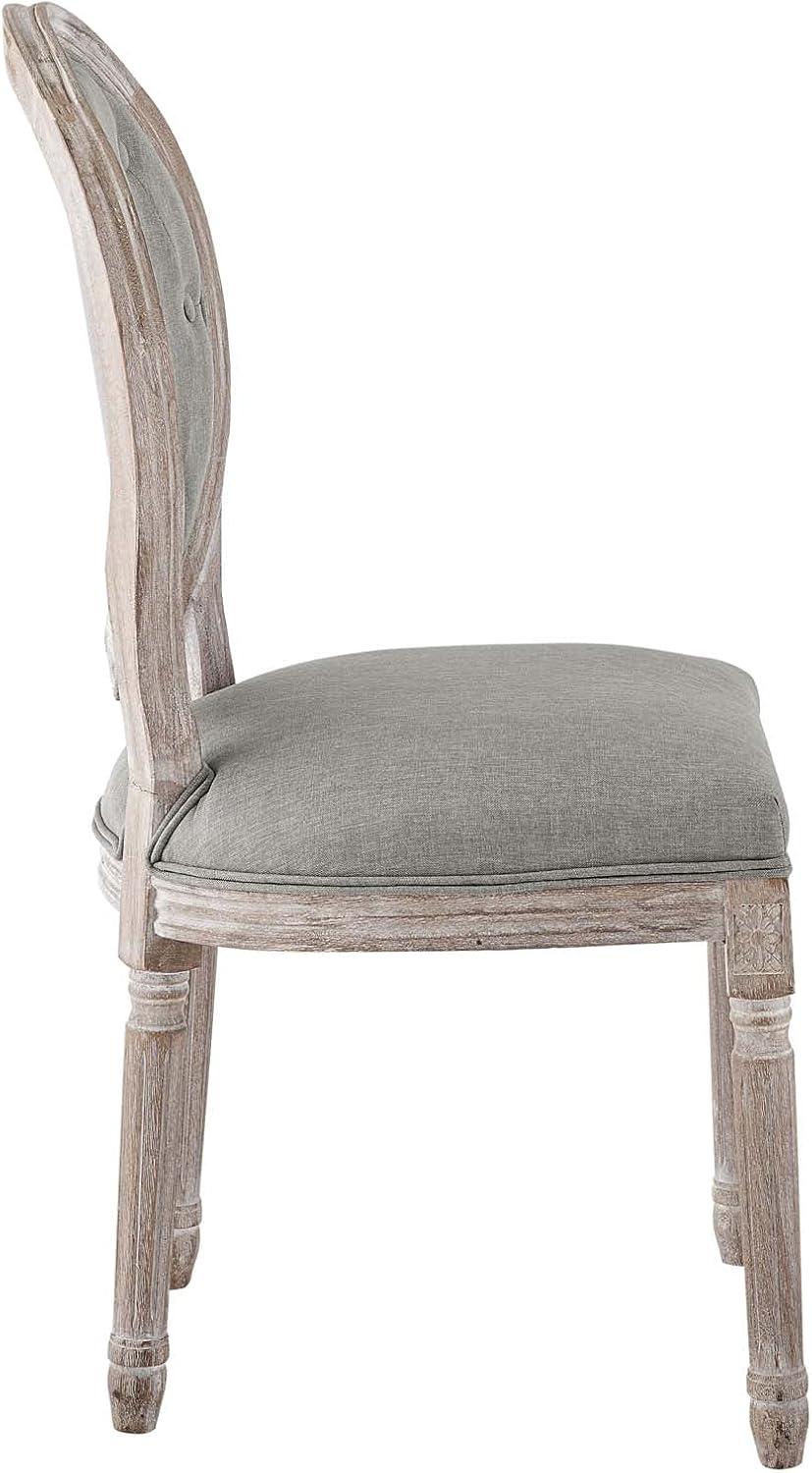 Modway Arise Vintage French Upholstered Fabric Dining Side Chair