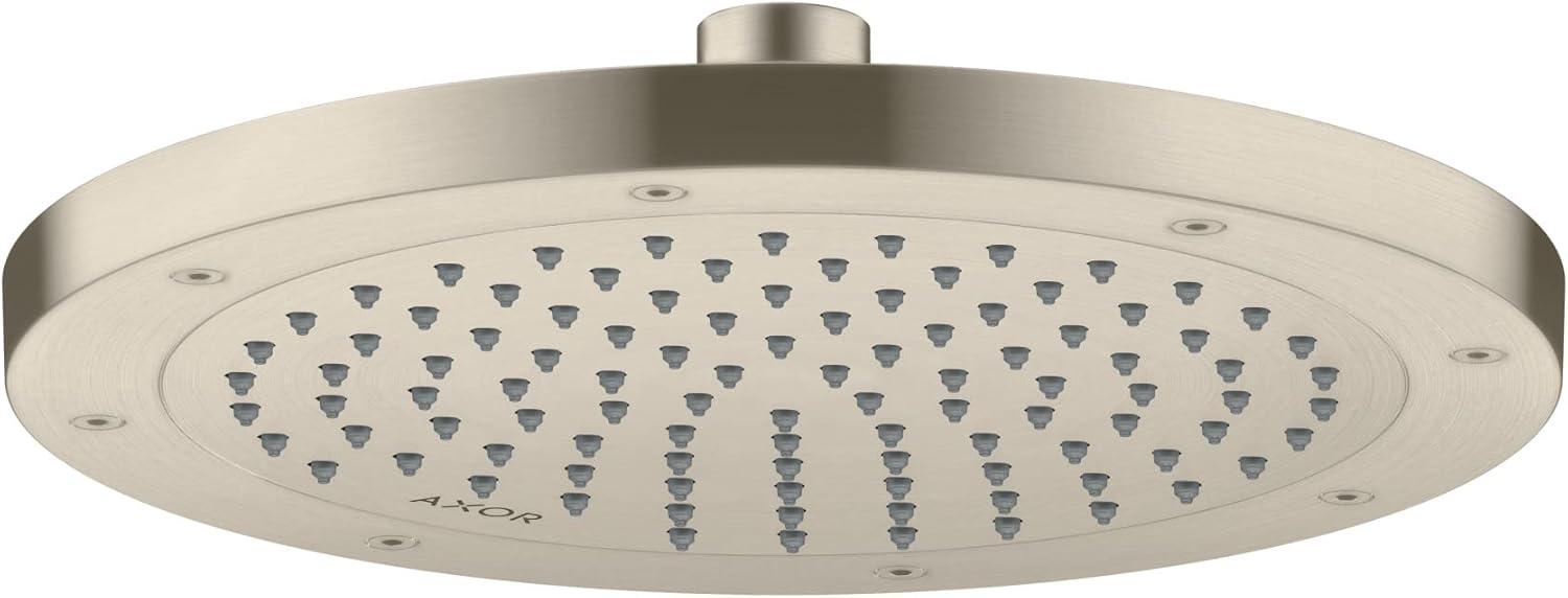 Brushed Nickel 10-Inch Rain Showerhead