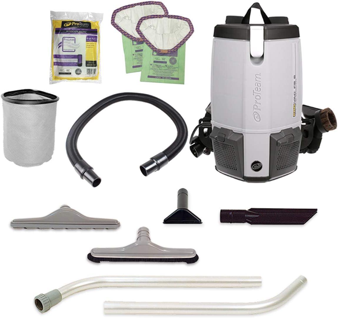 Gray HEPA Commercial Backpack Vacuum Cleaner with Accessories