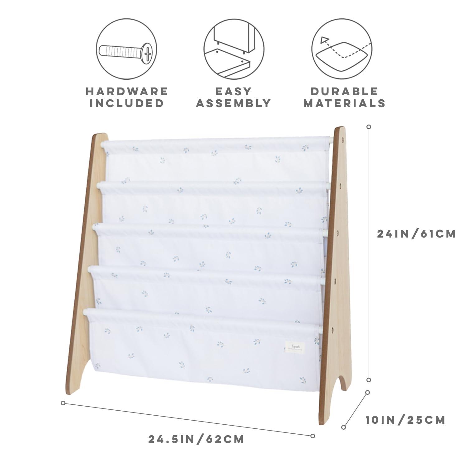 3 Sprouts URKS 3 Sprouts - Book Shelf - Kids Book Rack Organizer  - Baby Room Bookcase