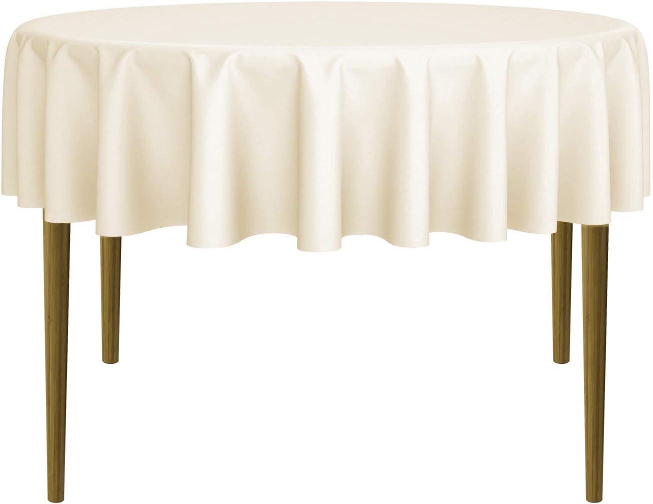 Lann's Linens Solid Color Round Tablecloth