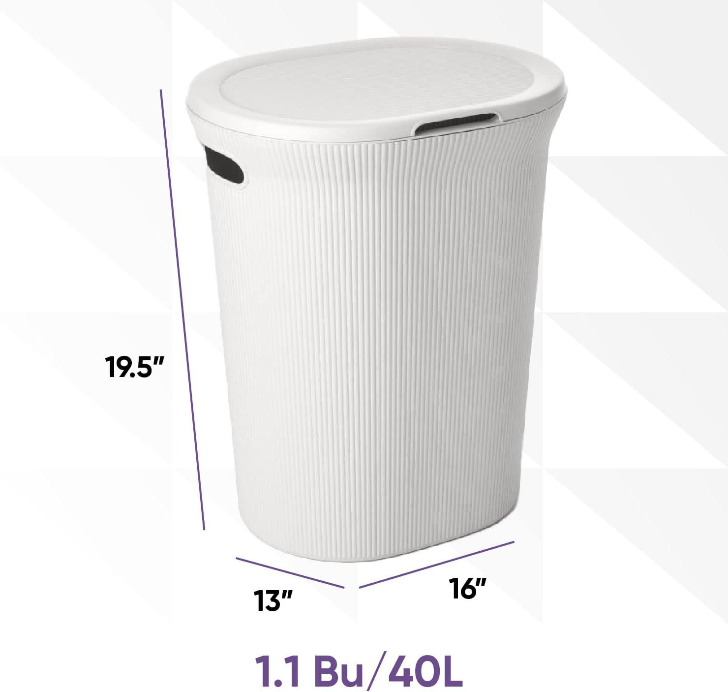 Superio Ribbed Laundry Hamper and Laundry Basket