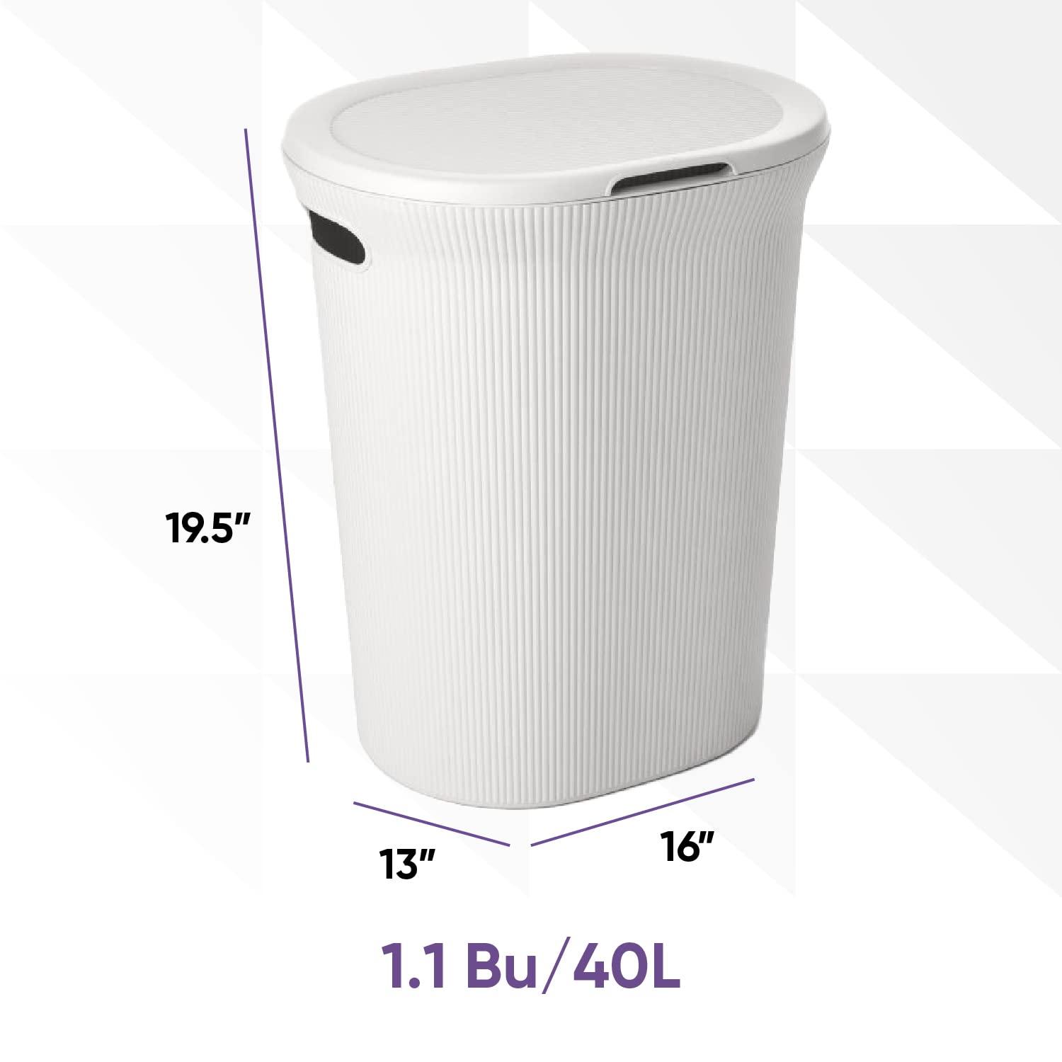 Superio Ribbed Laundry Hamper and Laundry Basket