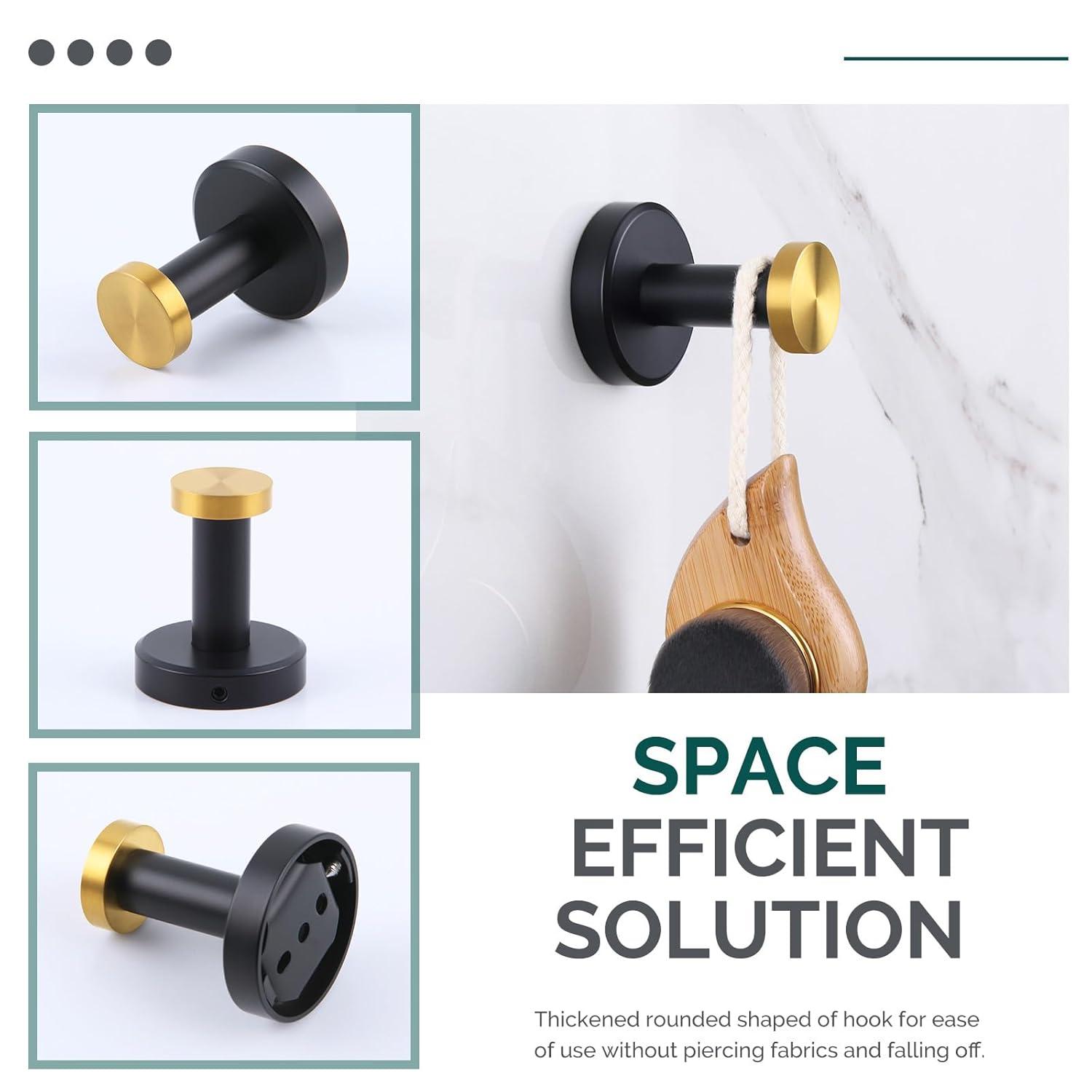 APLusee Stainless Steel Wall Mounted Robe Hook AE083