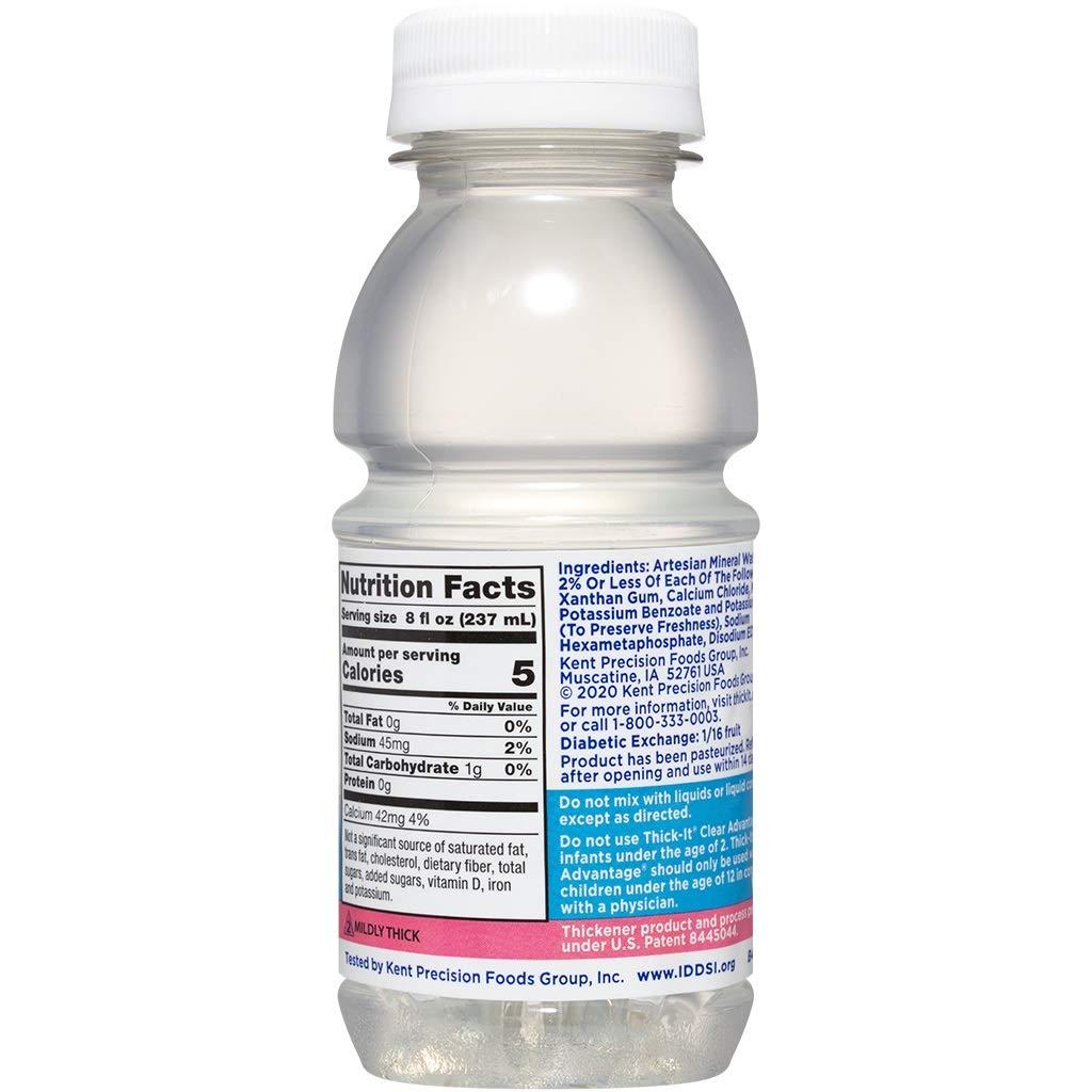 Thick-It Clear Advantage Thickened Water Unflavored 8 oz Bottle 24 Ct