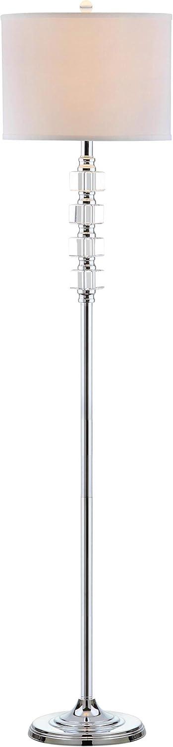 Lombard 60 Inch Chrome and Crystal Floor Lamp