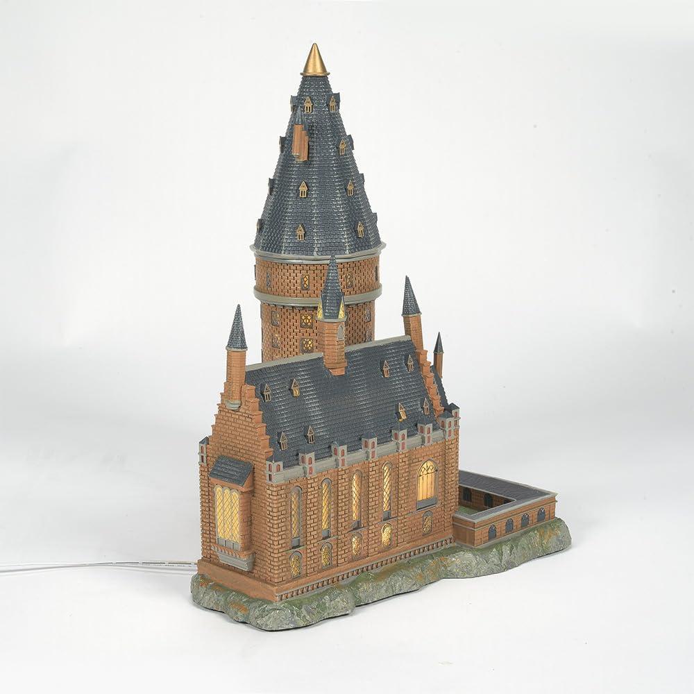 Harry Potter Hogwarts Great Hall and Tower Lighted Resin Building