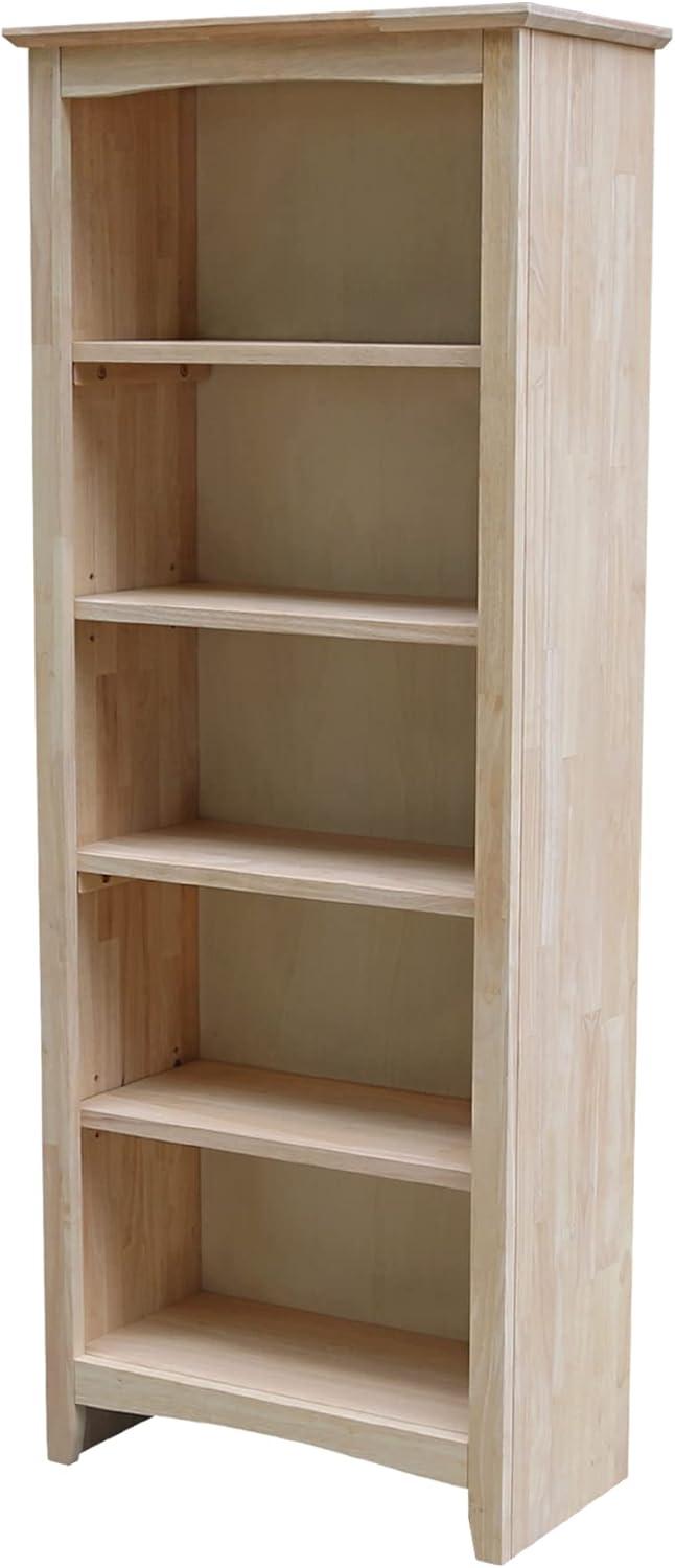 60&#34;x24&#34; Shaker Bookcase Unfinished - International Concepts