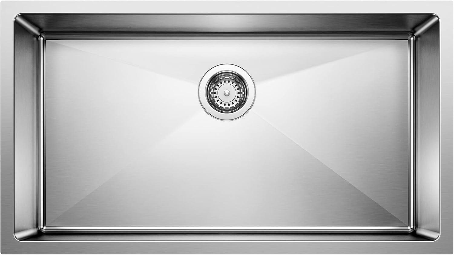 Quatrus 32" L x 18'' W Single Bowl Stainless Steel Undermount Kitchen Sink