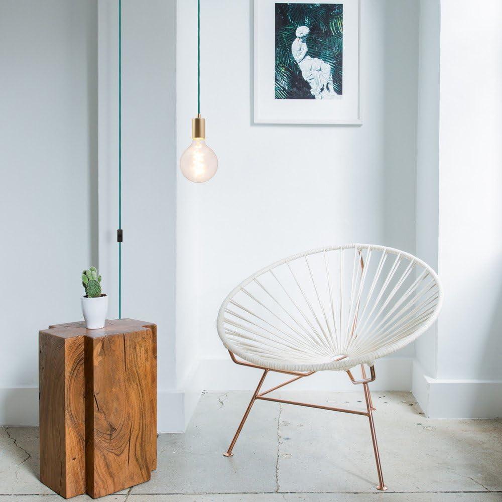 Globe Electric Leila 1-Light Brass Plug-In Pendant, 65980