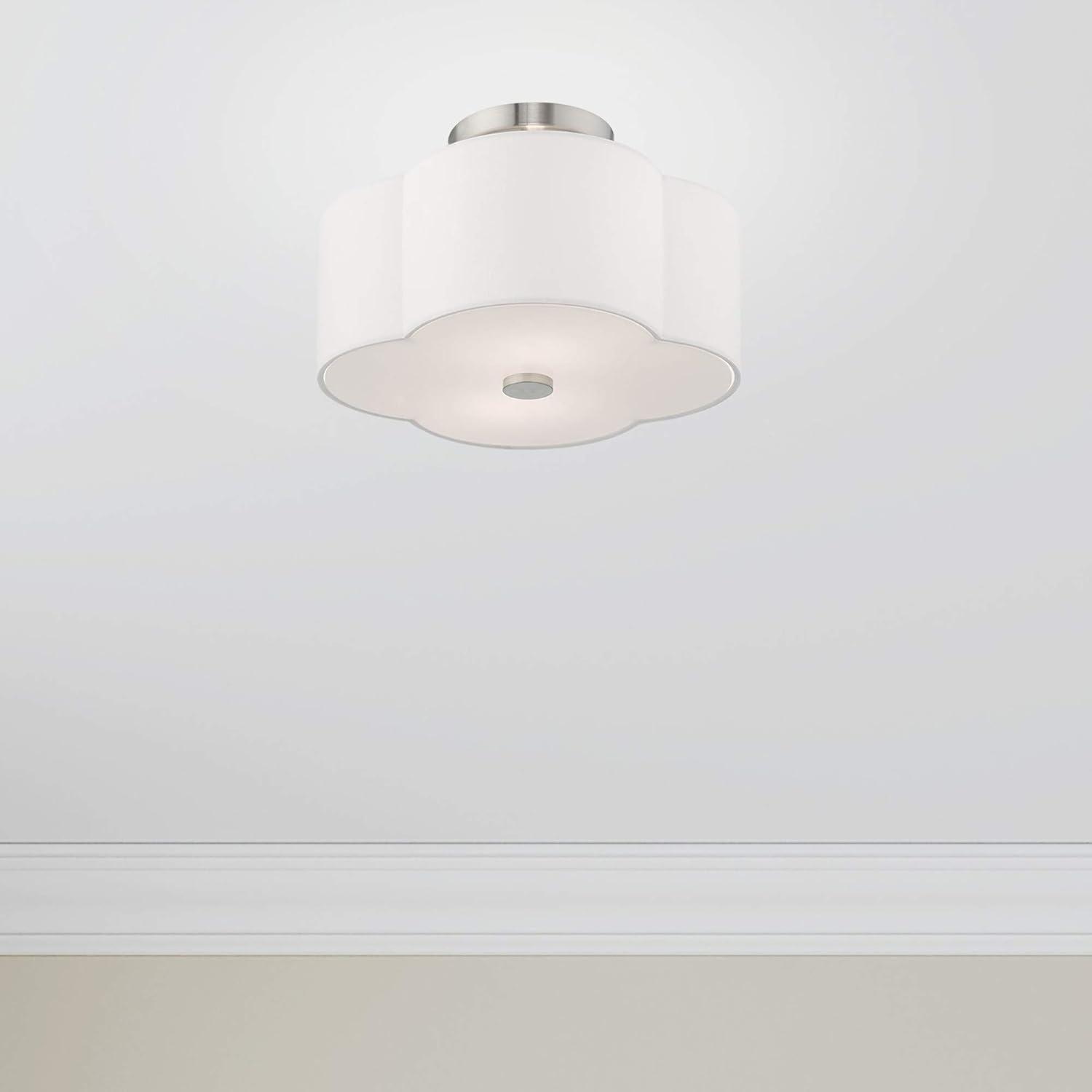 Livex Lighting Chelsea 2 - Light Flush Mount in  Brushed Nickel