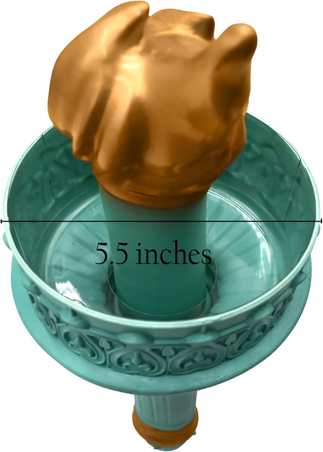 Nicky Bigs Novelties Unisex-Adult Deluxe Patriotic Lady Statue of Liberty Torch Handheld Prop Cosplay Halloween Costume Accessory