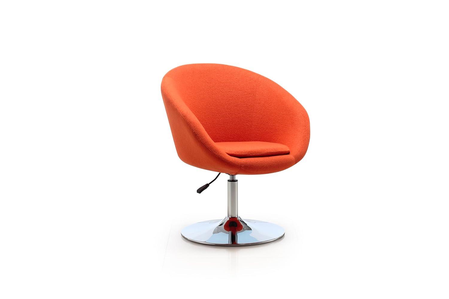 Manhattan Comfort Hopper Upholstered Swivel Barrel Chair